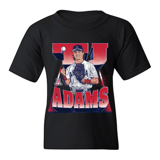Arizona - NCAA Baseball : TJ Adams - Youth T-Shirt-0