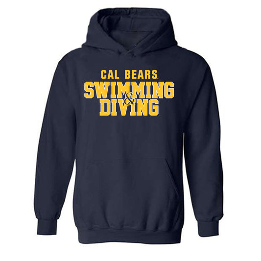 UC Berkeley - NCAA Men's Swimming & Diving : Dar Lavrenko - Sports Shersey Hooded Sweatshirt-0