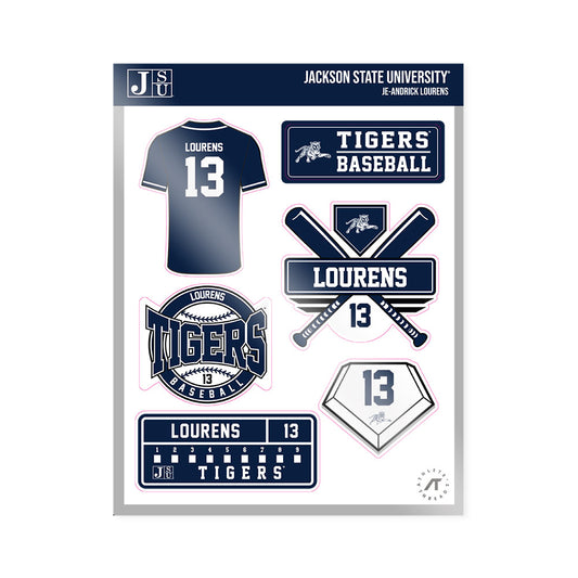 Jackson State - NCAA Baseball : Je-andrick Lourens - Sticker Sheet-0