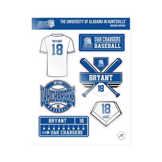 UAH - NCAA Baseball : Brenden Bryant - Sticker Sheet-0