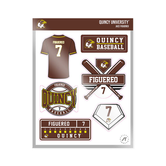 Quincy - NCAA Baseball : Jace Figuereo - Sticker Sheet-0