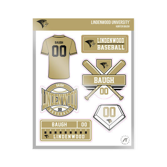Lindenwood - NCAA Baseball : Hunter Baugh - Sticker Sheet-0