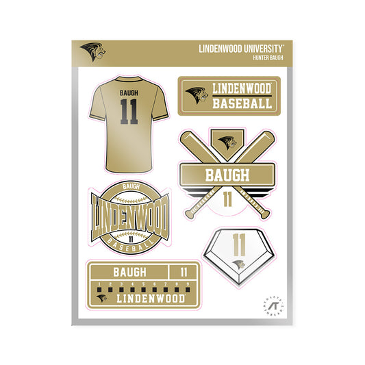 Lindenwood - NCAA Baseball : Hunter Baugh - Sticker Sheet-0