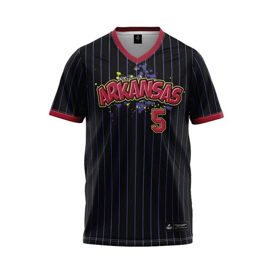 Arkansas - NCAA Baseball : TJ Pompey - Baseball Jersey-0