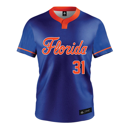 Florida - NCAA Softball : Kenleigh Cahalan - Blue Jersey-0