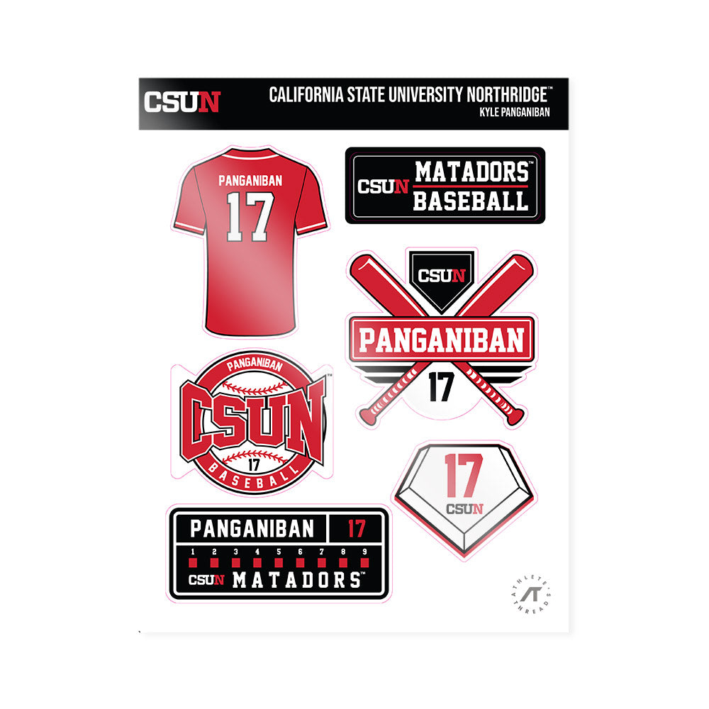 CSUN - NCAA Baseball : Kyle Panganiban - Sticker Sheet-0