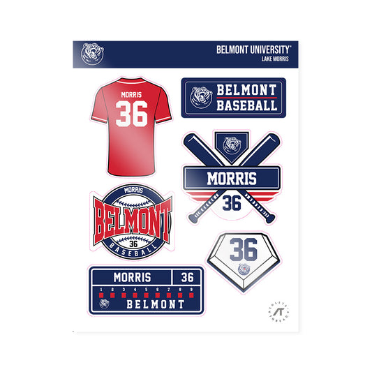 Belmont - NCAA Baseball : Lake Morris - Sticker Sheet-0