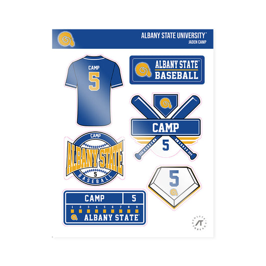 Albany State - NCAA Baseball : Jaden Camp - Sticker Sheet-0