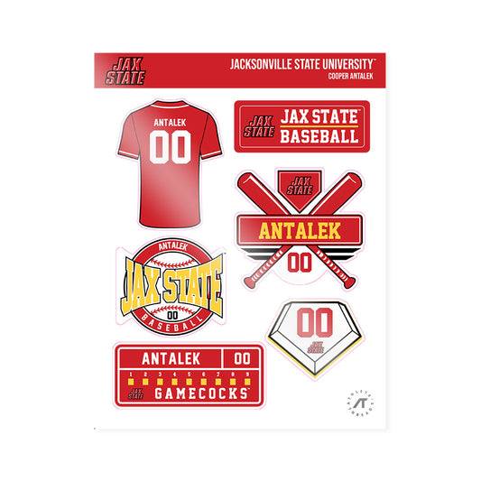 Jax State - NCAA Baseball : Cooper Antalek - Sticker Sheet-0