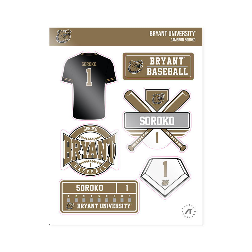 Bryant - NCAA Baseball : Cameron Soroko - Sticker Sheet-0
