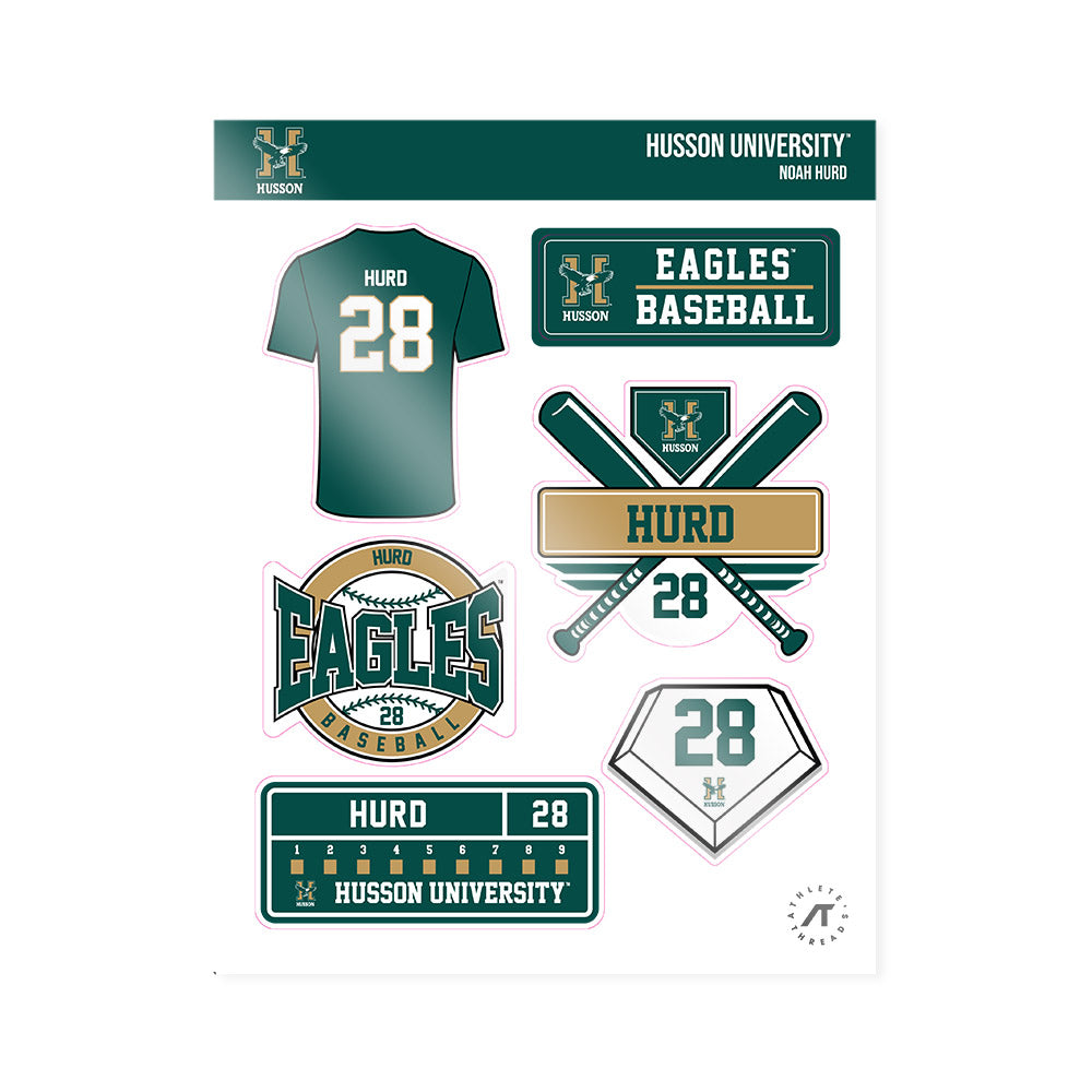 Husson - NCAA Baseball : Noah Hurd - Sticker Sheet-0