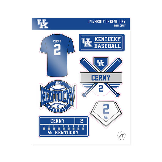 Kentucky - NCAA Baseball : Tyler Cerny - Sticker Sheet-0