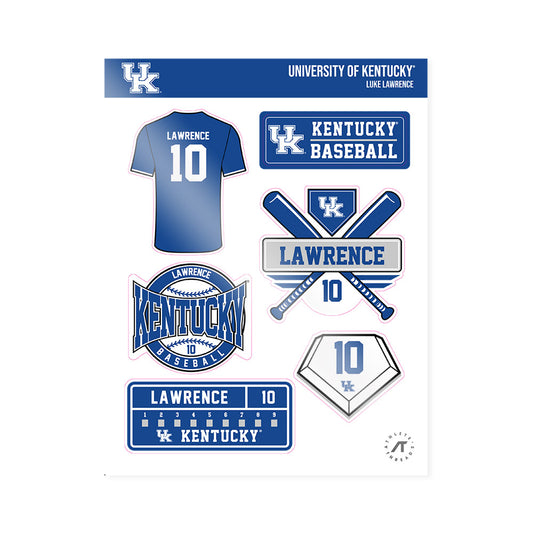 Kentucky - NCAA Baseball : Luke Lawrence - Sticker Sheet-0