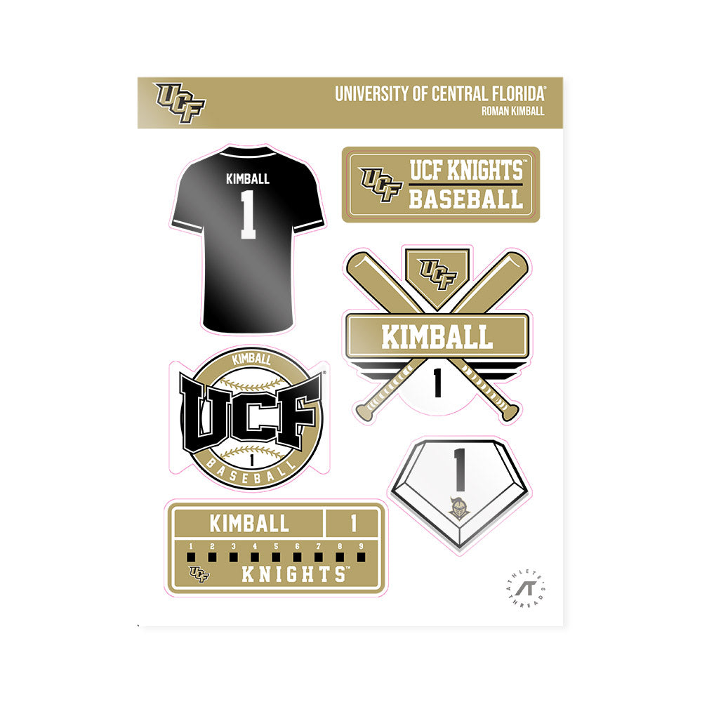 Central Florida - NCAA Baseball : Roman Kimball - Sticker Sheet-0