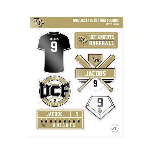 Central Florida - NCAA Baseball : Austin Jacobs - Sticker Sheet-0