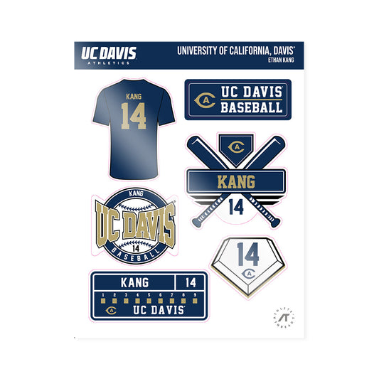UC Davis - NCAA Baseball : Ethan Kang - Sticker Sheet-0