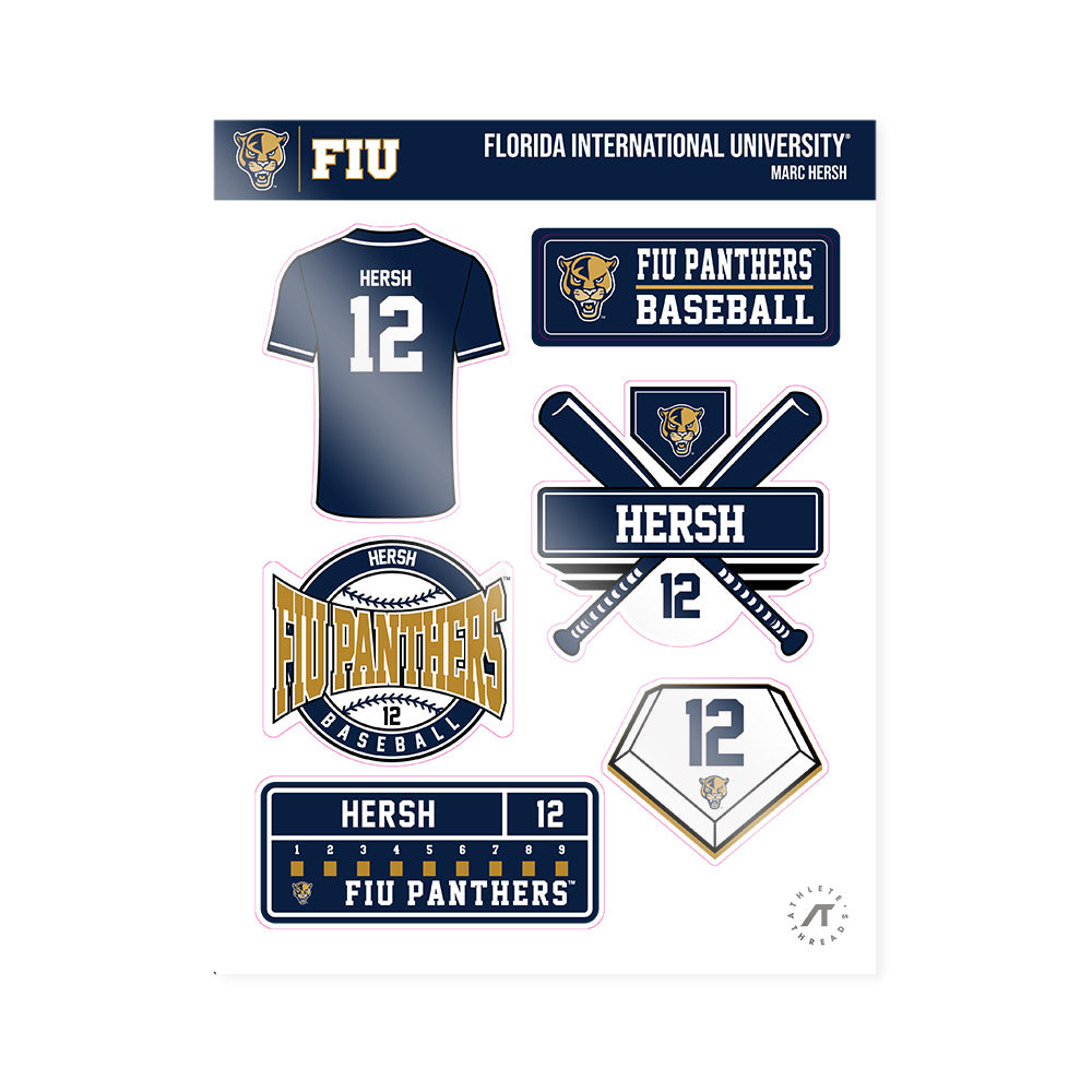 FIU - NCAA Baseball : Marc Hersh - Sticker Sheet-0