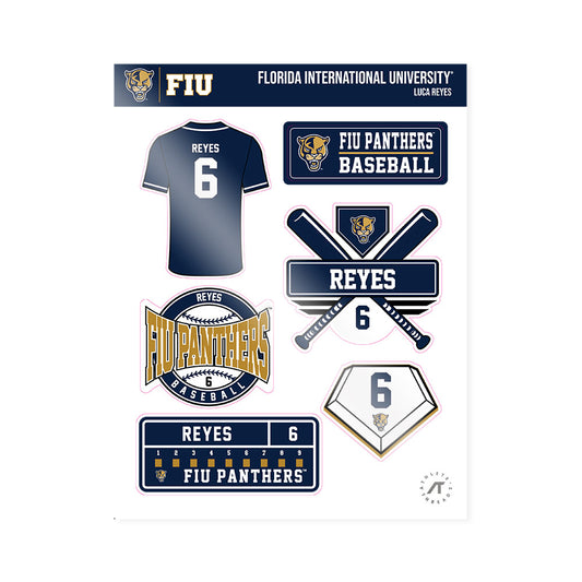 FIU - NCAA Baseball : Luca Reyes - Sticker Sheet-0