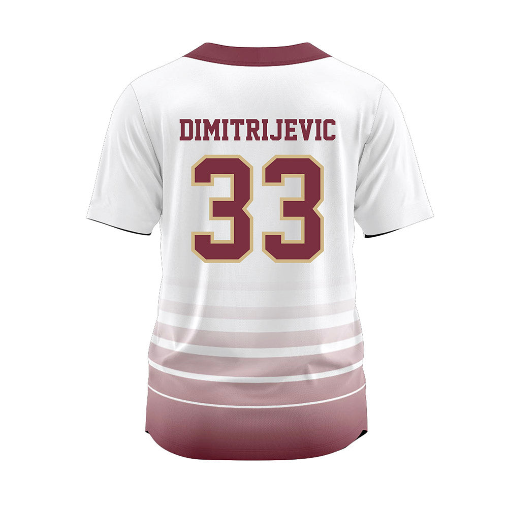 FSU - NCAA Softball : Lisabella Dimitrijevic - White Jersey-1