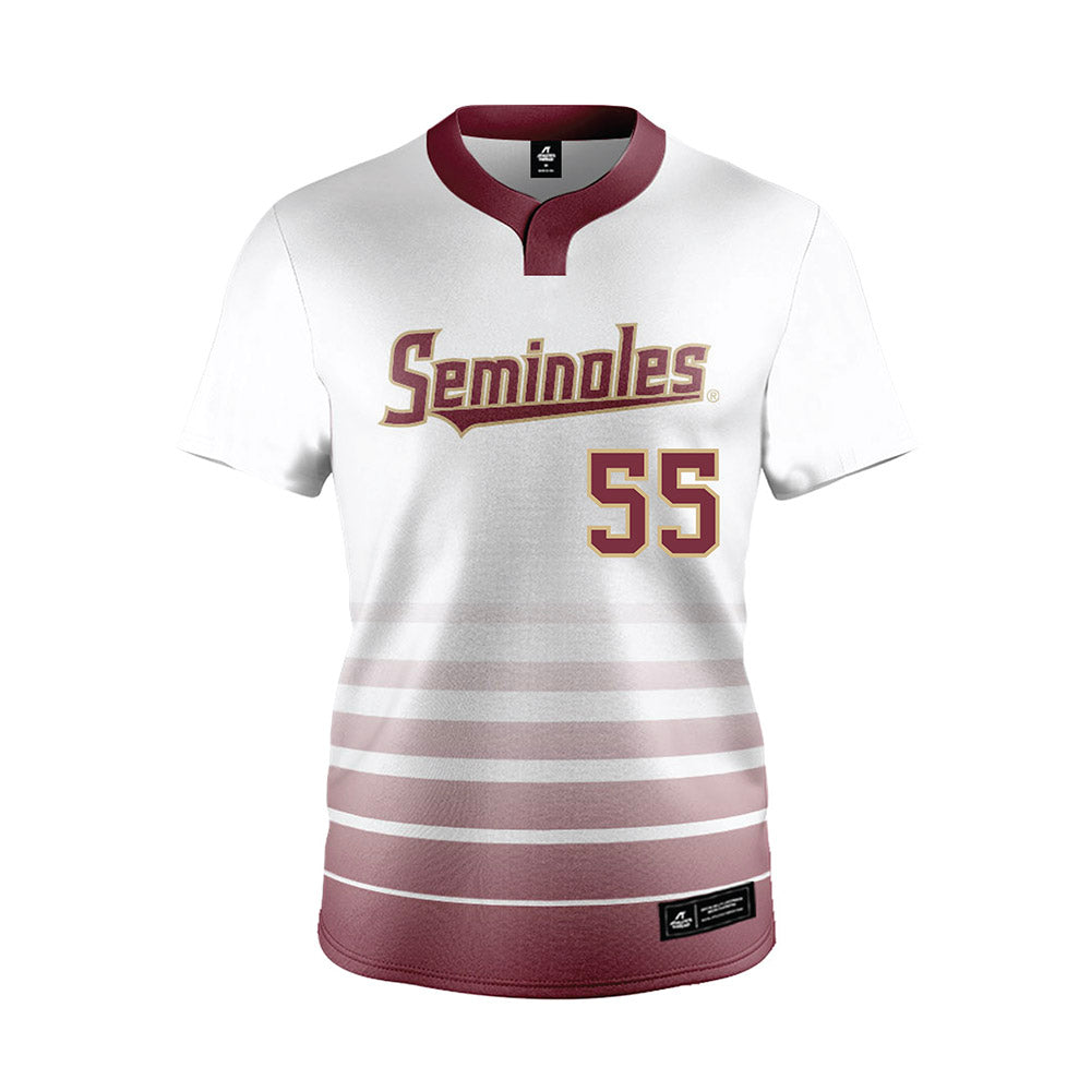 FSU - NCAA Softball : Danika Spinogatti - White Jersey-0