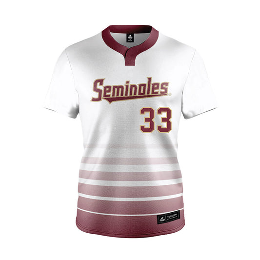 FSU - NCAA Softball : Lisabella Dimitrijevic - White Jersey-0