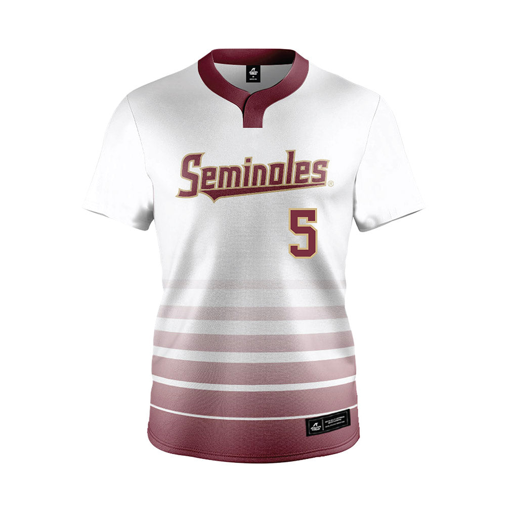 FSU - NCAA Softball : Callee Leffler - White Jersey-0