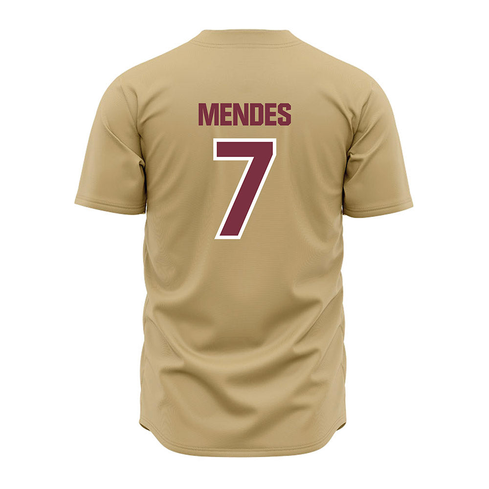 FSU - NCAA Baseball : Wes Mendes - Gold Jersey-1