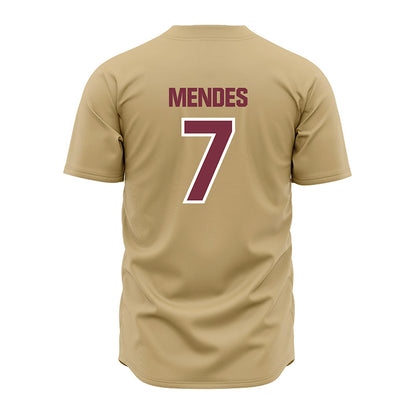 FSU - NCAA Baseball : Wes Mendes - Gold Jersey-1