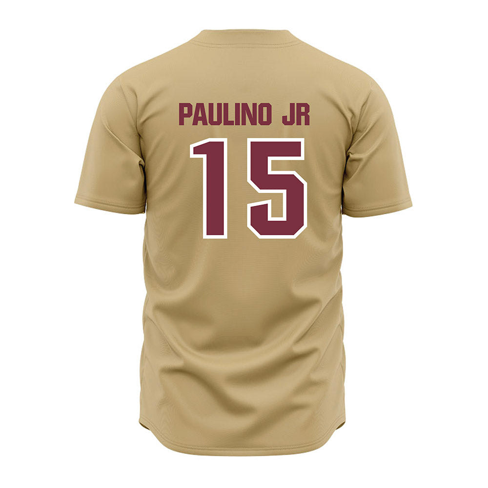 FSU - NCAA Baseball : Kelvyn Paulino Jr - Gold Jersey-1