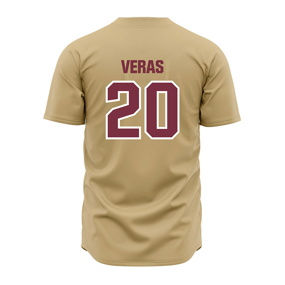 FSU - NCAA Baseball : Genson Veras - Gold Jersey-1