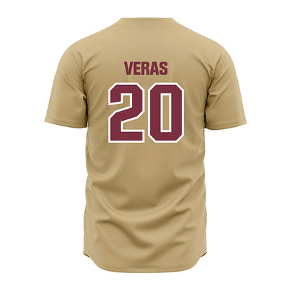 FSU - NCAA Baseball : Genson Veras - Gold Jersey-1