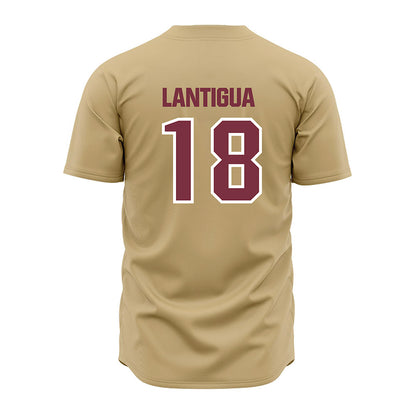 FSU - NCAA Baseball : Emmanuel Lantigua - Gold Jersey-1