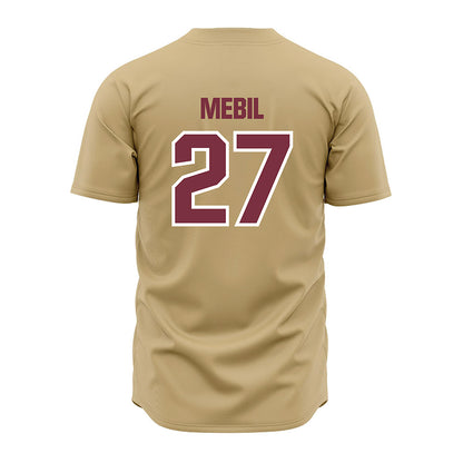 FSU - NCAA Baseball : Kevin Mebil - Gold Jersey-1