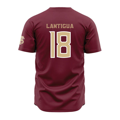 FSU - NCAA Baseball : Emmanuel Lantigua - Garnet Jersey-1