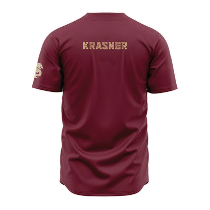 FSU - NCAA Baseball : Spencer Krasner - Garnet Jersey-1