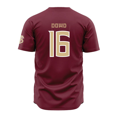 FSU - NCAA Baseball : Brayden Dowd - Garnet Jersey-1