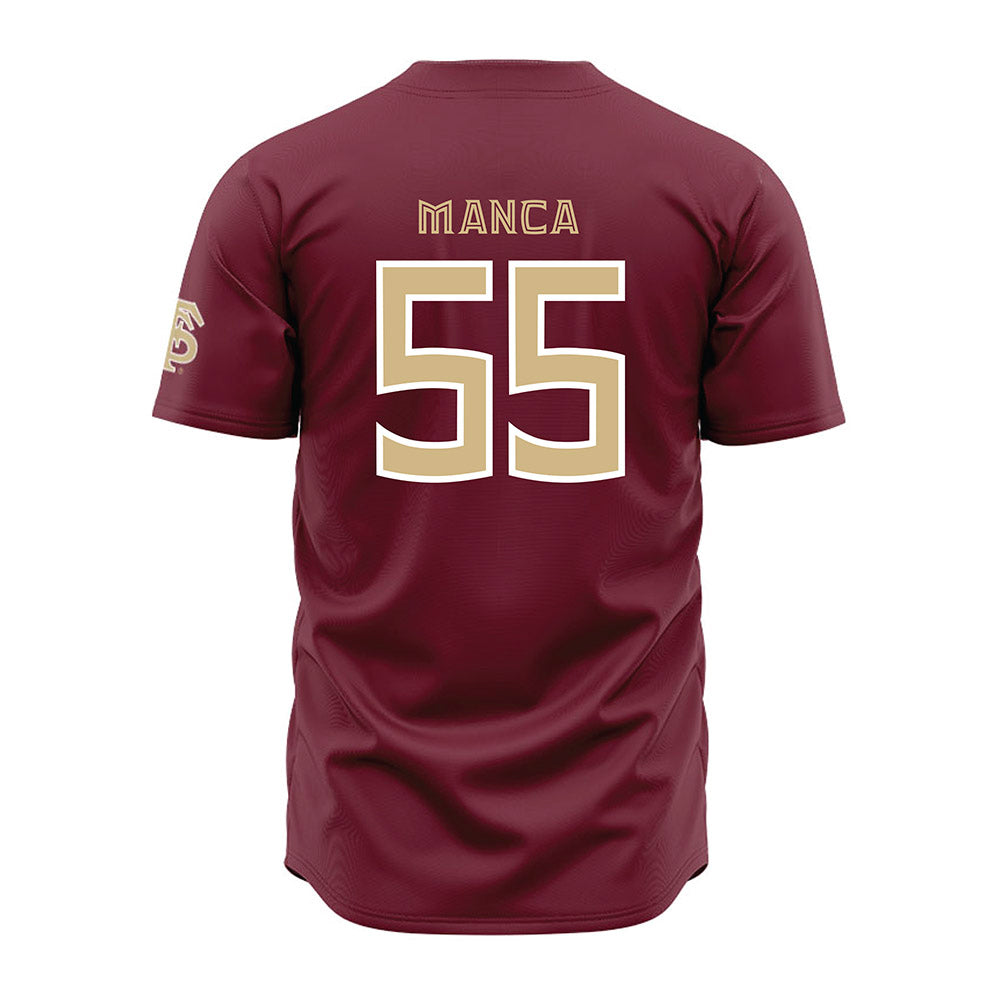 FSU - NCAA Baseball : Payton Manca - Garnet Jersey-1