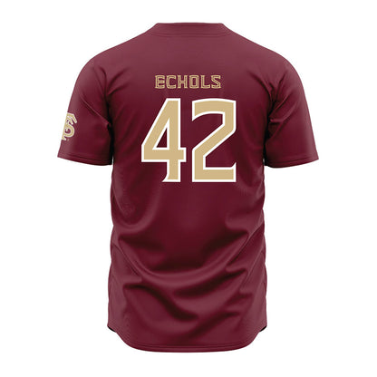 FSU - NCAA Baseball : Jake Echols - Garnet Jersey-1
