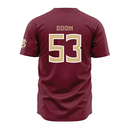 FSU - NCAA Baseball : Cam Odom - Garnet Jersey-1