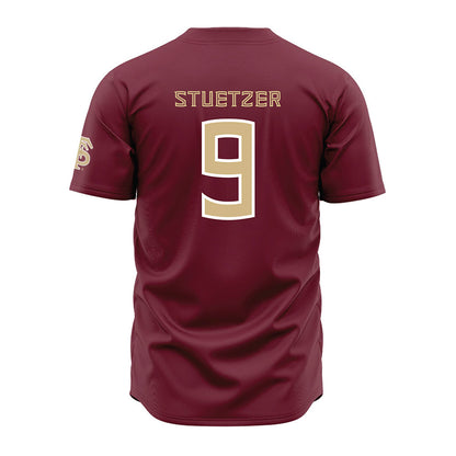 FSU - NCAA Baseball : John Stuetzer - Garnet Jersey-1