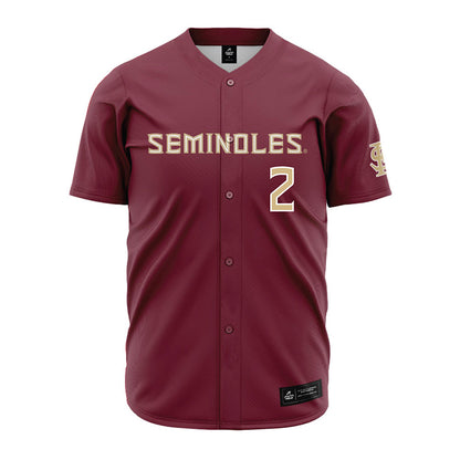 FSU - NCAA Baseball : Carter McCulley - Garnet Jersey-0