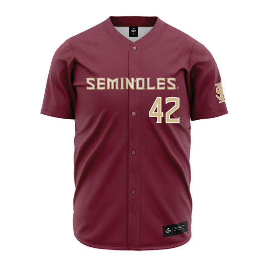 FSU - NCAA Baseball : Jake Echols - Garnet Jersey-0