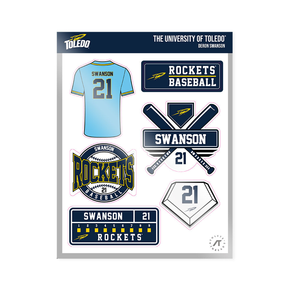 Toledo - NCAA Baseball : Deron Swanson - Sticker Sheet-0