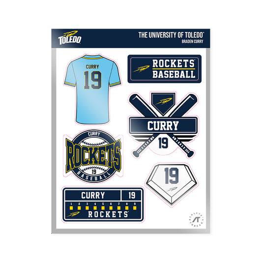 Toledo - NCAA Baseball : Braden Curry - Sticker Sheet-0