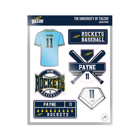 Toledo - NCAA Baseball : Jacob Payne - Sticker Sheet-0