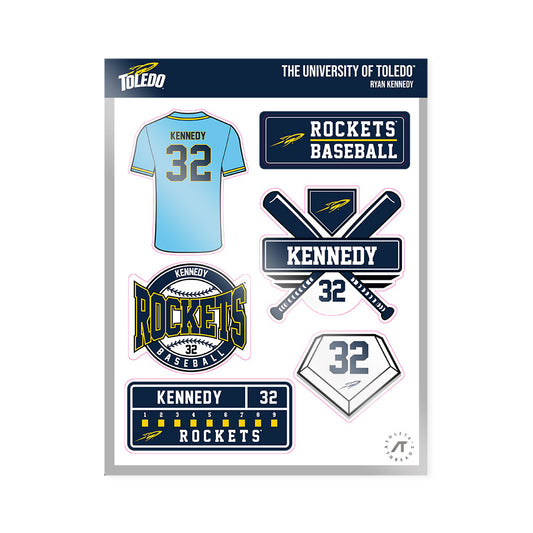 Toledo - NCAA Baseball : Ryan Kennedy - Sticker Sheet-0