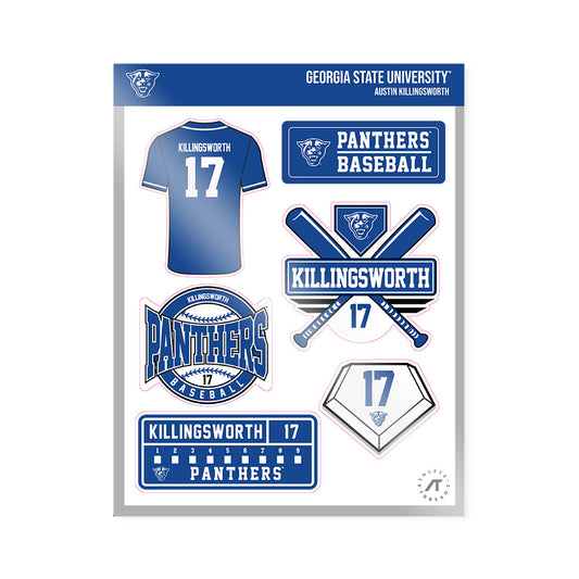 Georgia State - NCAA Baseball : Austin Killingsworth - Sticker Sheet-0