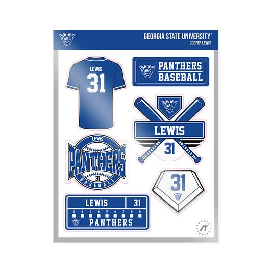 Georgia State - NCAA Baseball : Cooper Lewis - Sticker Sheet-0