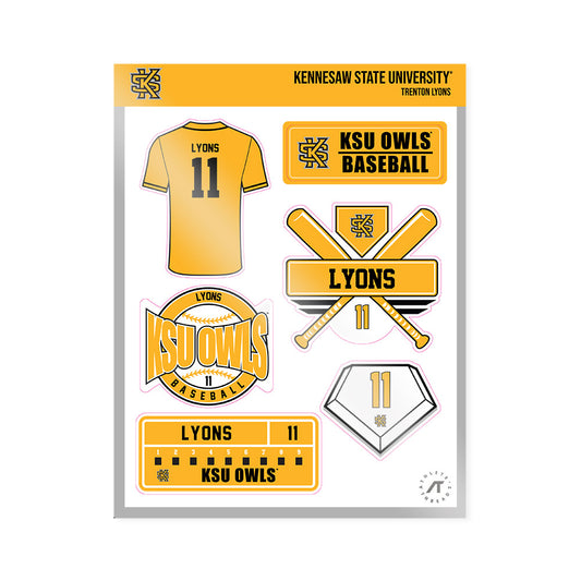 Kennesaw - NCAA Baseball : Trenton Lyons - Sticker Sheet-0