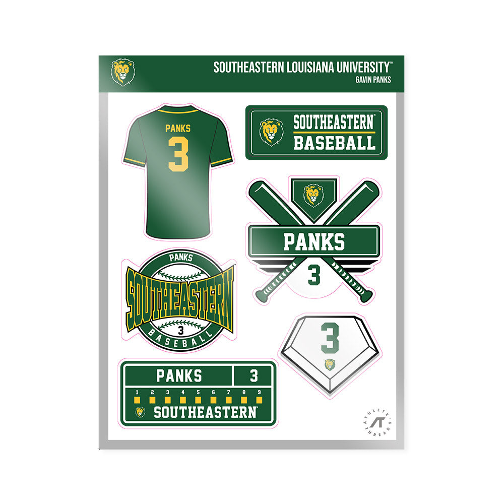 SELU - NCAA Baseball : Gavin Panks - Sticker Sheet-0